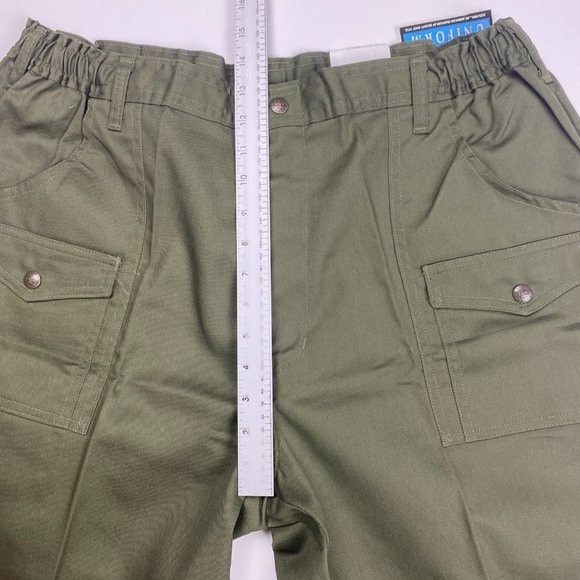 NEW Vintage Boy Scout of American Cargo Shorts Mens Size 40 Green Elastic Waist - Picture 8 of 11
